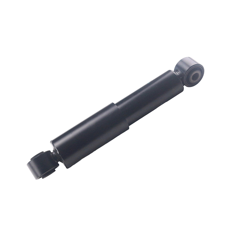 How does the twin-tube gas-filled structure prevent shock absorber fluid emulsification and improve damping stability through high-pressure nitrogen?