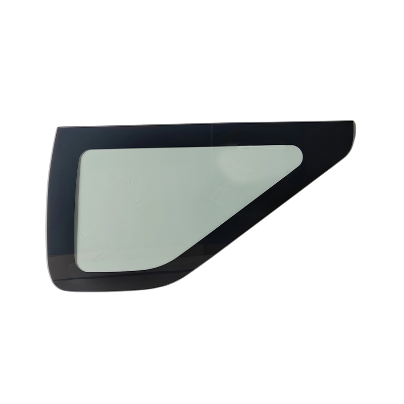 Does the right front door lower glass possess shatter-resistance and penetration resistance during a collision or impact on the side window?